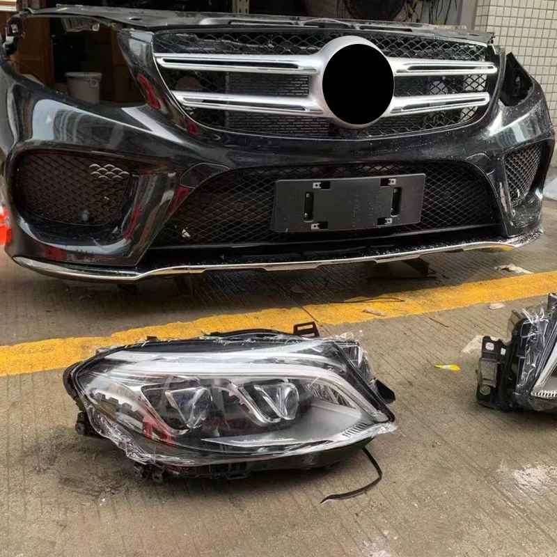 For Mercedes Benz ML GL GLE GLS W166 W292 Electronic Fan Radiator Condenser Front Face Headlights ABS Bumper-Used Condition view 3
