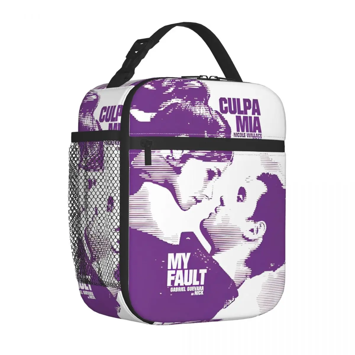 Culpa Mia My Fault Movie Merch حقائب الغداء المعزولة للطعام في الهواء الطلق حقيبة التخزين المحمولة برودة صندوق بينتو الحراري