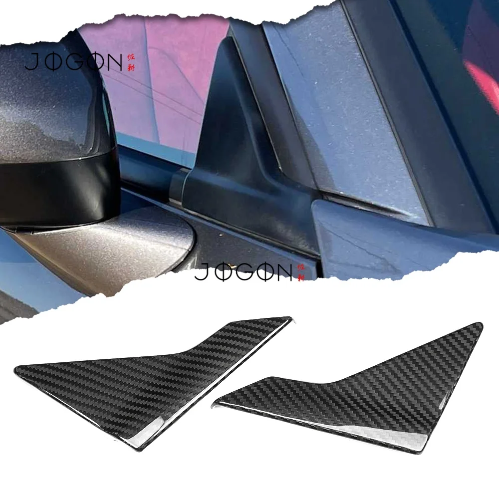 

For Acura Integra 2023 2024 2025 Carbon Exterior Car Front Quarter Window Louver Triangle Pillars Posts Cover Trim Accessories