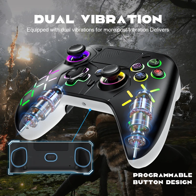 Für ps5 Konsole Wireless Controller unterstützt Black Mythos Wukong mit Turbo Dual Vibration Gamepad für Steam/PC-Spiel Fernbedienung