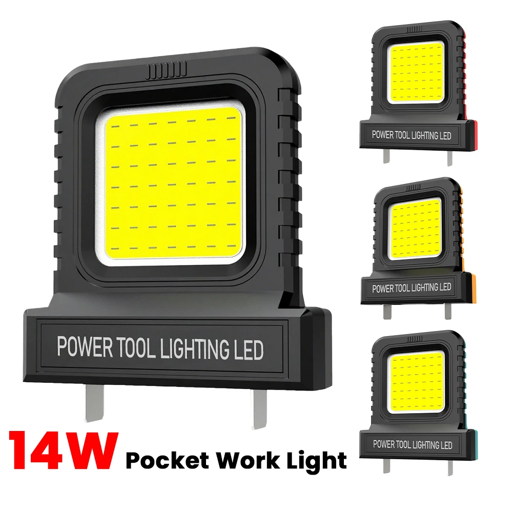 14 واط LED ضوء العمل لميلووكي لديوالت لبوش ل Dayi Lomvum Zhipu 20 فولت-21 فولت ملحقات بطارية ليثيوم أيون