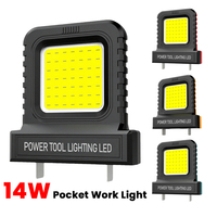 1/2PCS 14W LED Work Light for Makita for Milwaukee for Dewalt for Bosch for Dayi Lomvum Zhipu 20V-21V Li-ion Battery Accessories