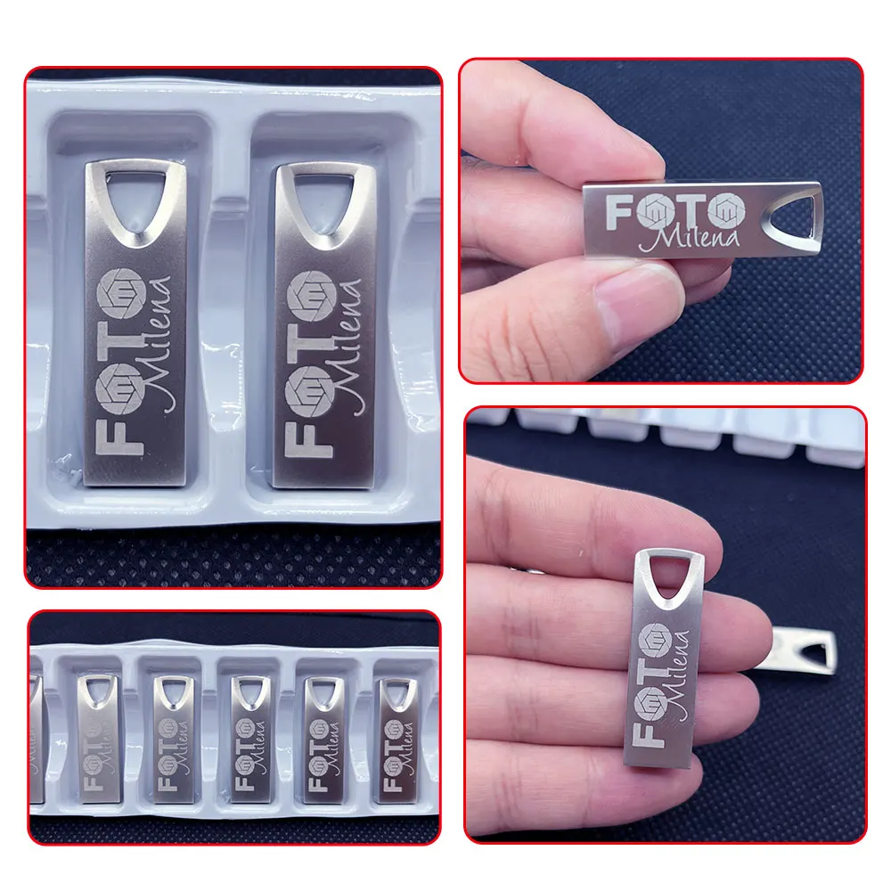 10 ピース/ロット無料カスタムロゴ USB フラッシュドライブ 3.0 高速ペンドライブ 8 ギガバイト 16 ギガバイト 32 ギガバイト 64 ギガバイト 128 ギガバイトペンドライブ金属 USB スティック