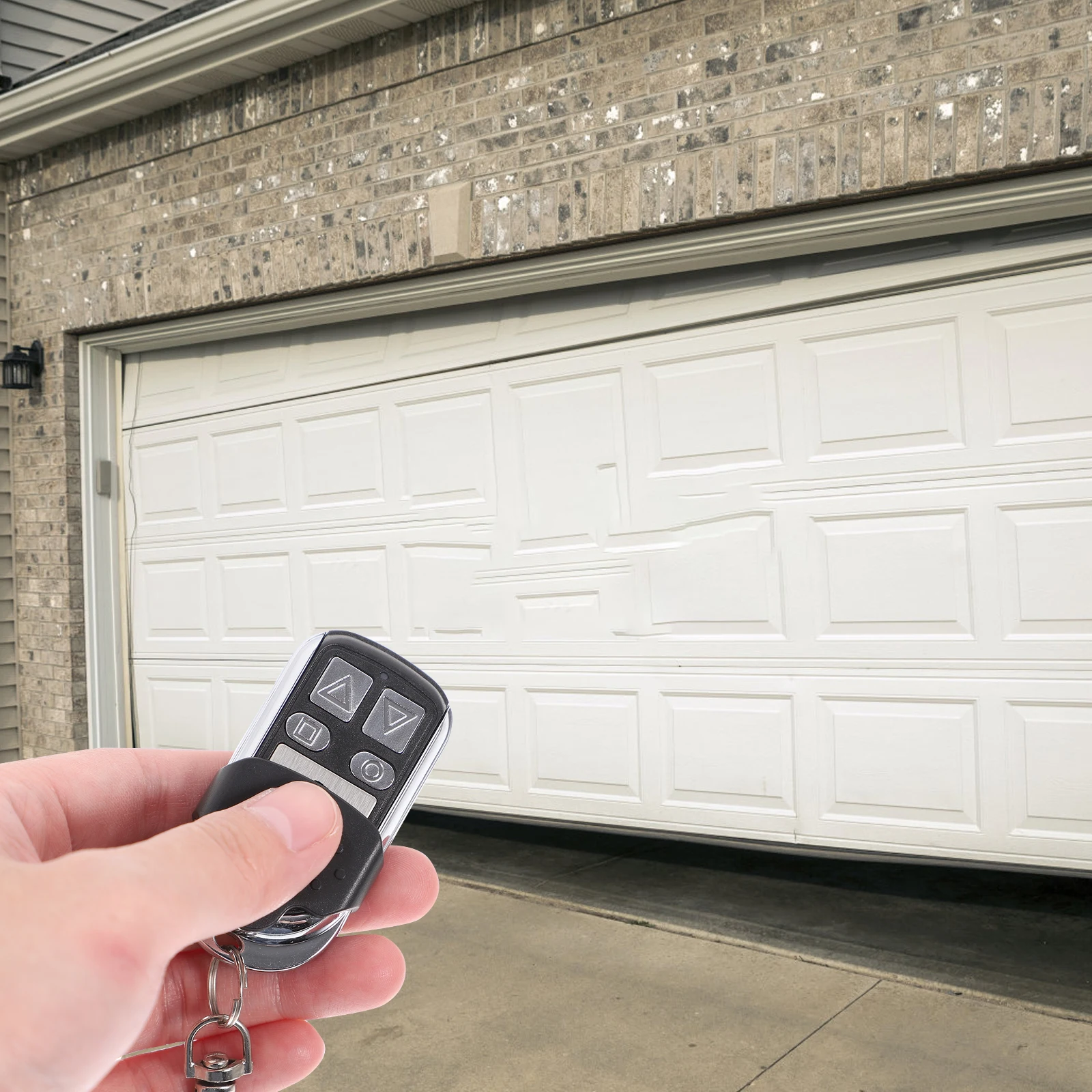 

Garage Door Opener Keyless Entry Remote Controller 4 Button Keychain Strong Anti- Replacement Mini Key