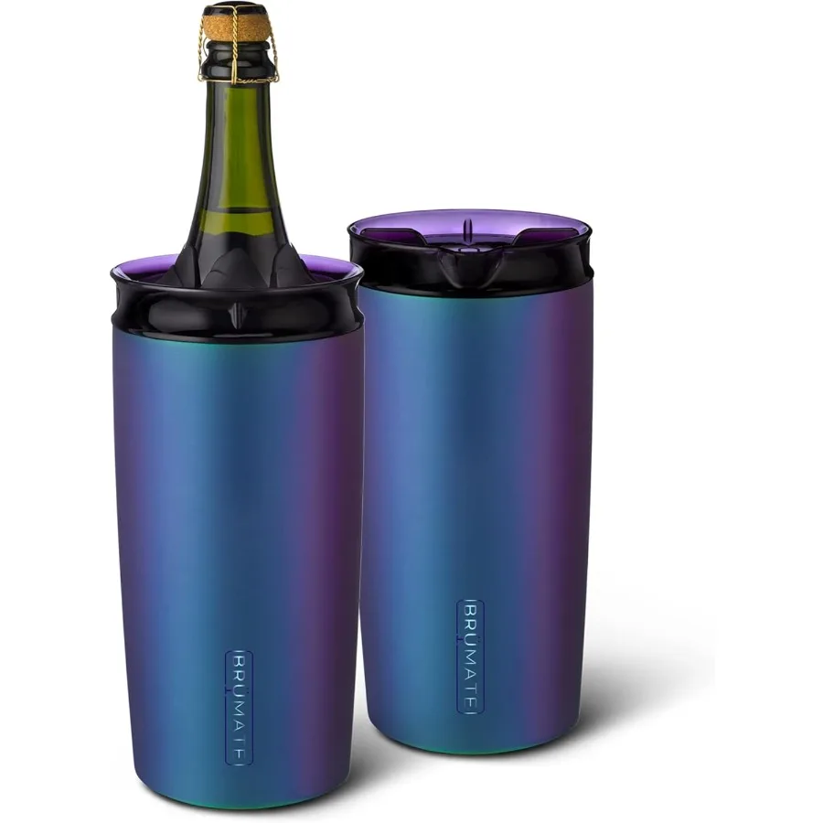 

Togosa 2in1 Wine Chiller Bucket or Champagne Bucket and 100% Leakproof Pitcher Portable Cooler Fits Most Wine Champagne and Liq