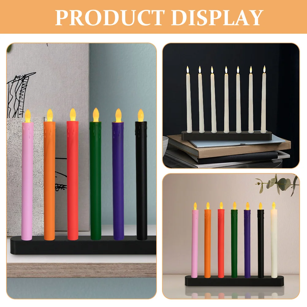 

2Pcs Holder 7-Hole Stand Decoration for Wedding Dinner Party Table Candlestick Holders Set