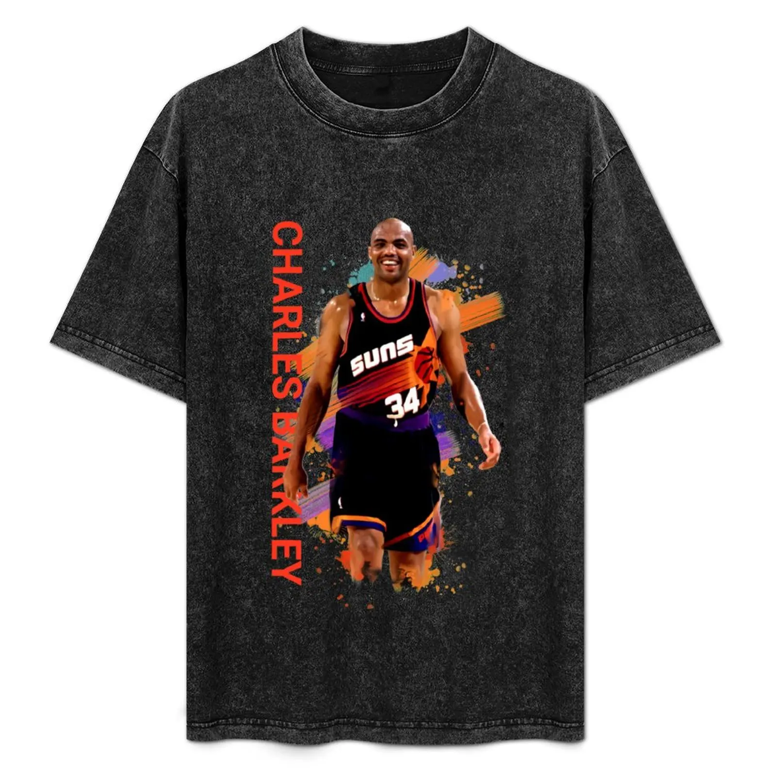 Классическая футболка Charles Barkley, персонализированные роскошные дизайнерские футболки для мальчиков, мужские высокие футболки