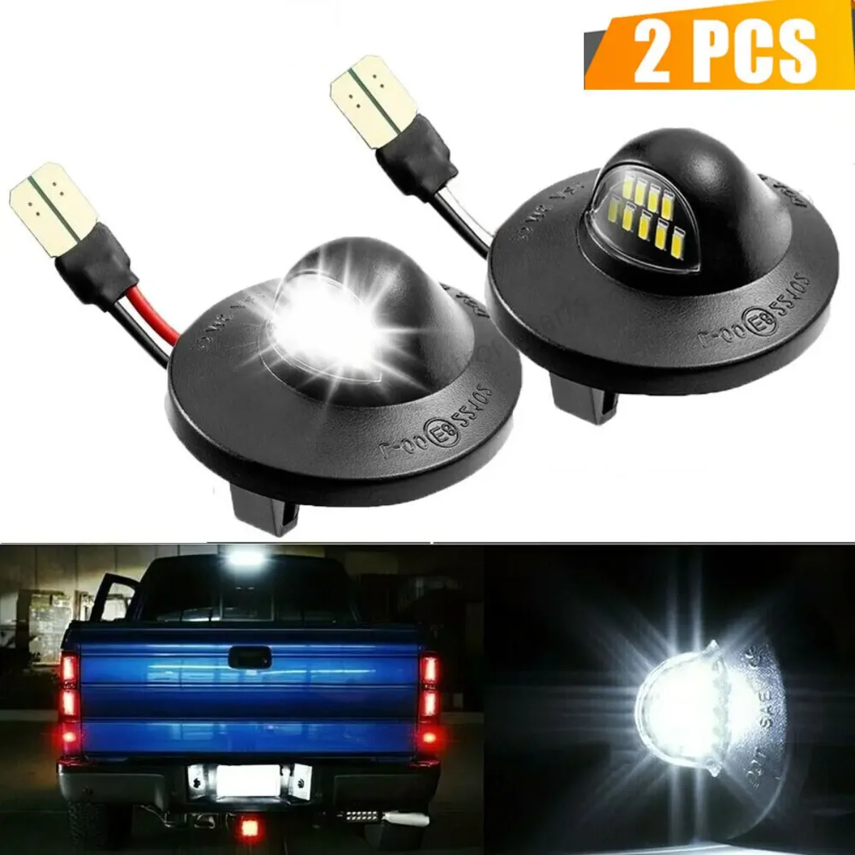 

Для Ford F150 F250 F350 Ranger Bronco & Bronco II Explorer & Sport Trac Expedition 1 пара светодиодных ламп номерного знака 12 В