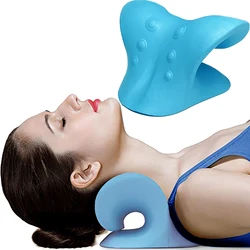 Cervical Traction Device For Spine Alignment - Chiropractic Pillow For TMJ And Headache Relief