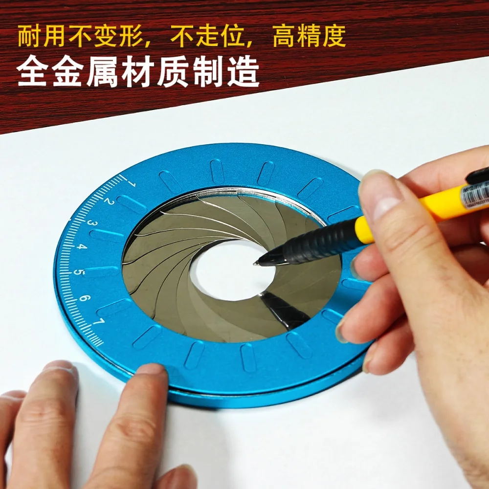For On-the-go Drawing Circle Drawing Tool Red Smooth Rotation Mechanism Precision Drawing Accuracy For Drafting