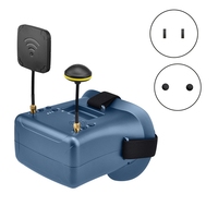 Eco-Friendly-LS-008D FPV Goggles 5.8G 40CH 4.3Inch 480X272 Built-In DVR Dual Antennas 2000Mah For RC Racing Drone