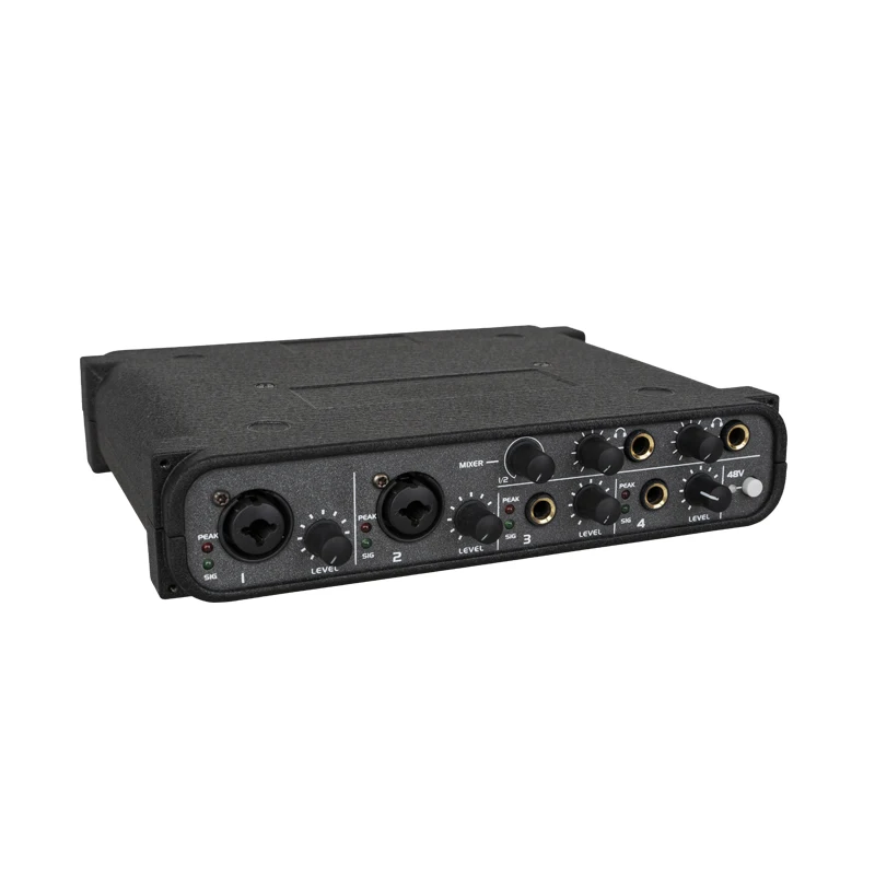 

Voxfull UT44al Professional Recording Studio Sound Card for Karaoke Gaming Podcast Live Streaming Professional Recording