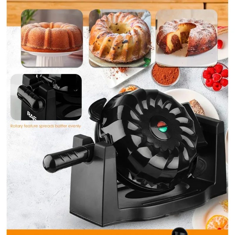 Household cake machine translation to bread machine  multi-function breakfast machine Rotary toaster
