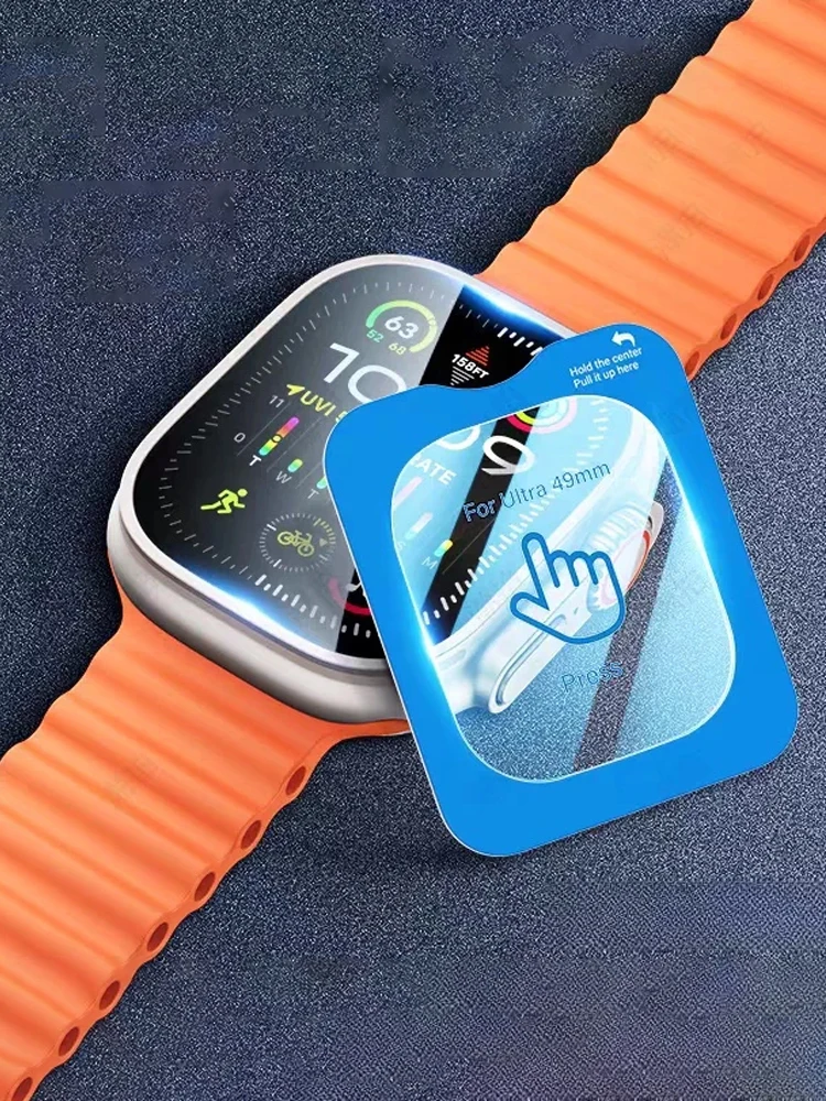 6 Pcs Hydrogel film with tool for Apple Watch Ultra 2 Ultra 3 49mm Screen Protector Anti Scratch HD TPU Film Cover Protective