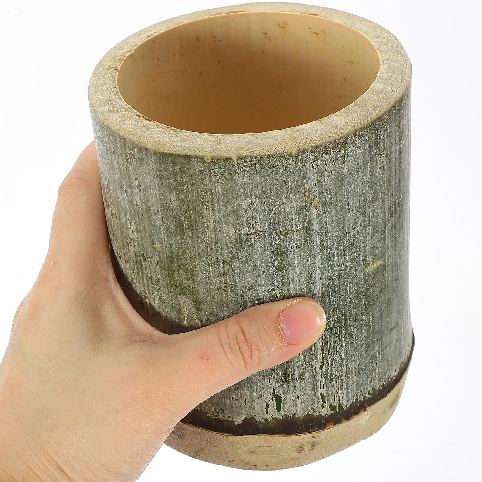 

2Pcs Bamboo Pen Holder Desktop Storage Organizer Pencil Holder Multifunctional Office Container Modern Desk Accessories