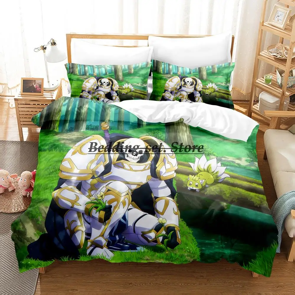 

Skeleton Knight Bedding Set Single Twin Full Queen King Size Bed Set Aldult Kid Bedroom Duvetcover Sets Anime Bed Sheet Set