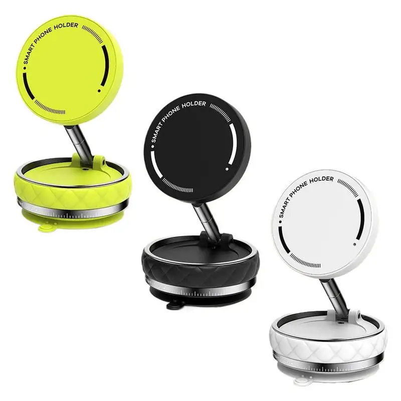 

Вакуумный магнитный держатель для телефона из цинкового сплава, автомобильная подставка для телефона, складная автомобильная подставка для мобильного телефона, регулируемый на 360° кронштейн для смартфона