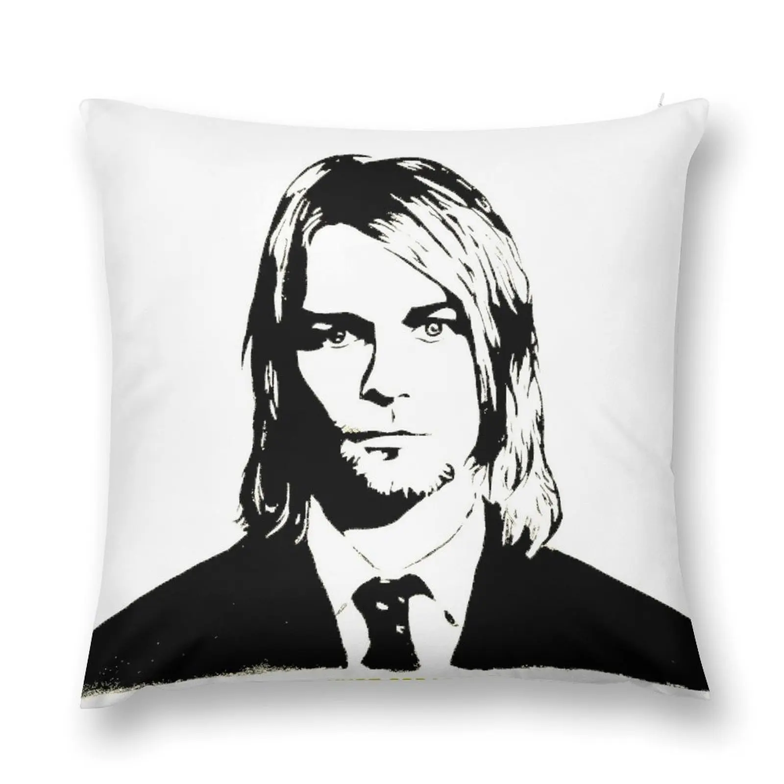 Kurt Cobain Throw Pillow Sitting Cushion Cushion Child Pillowcases Cushions pillow