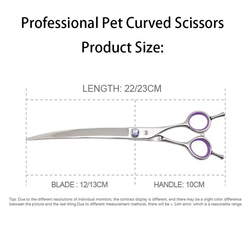 8.25Inch Professional Pet Grooming Scissors 30° Curved Shears for Pet Shop/Family Cat Dog Beauty Scissors ножницы Pet supplies