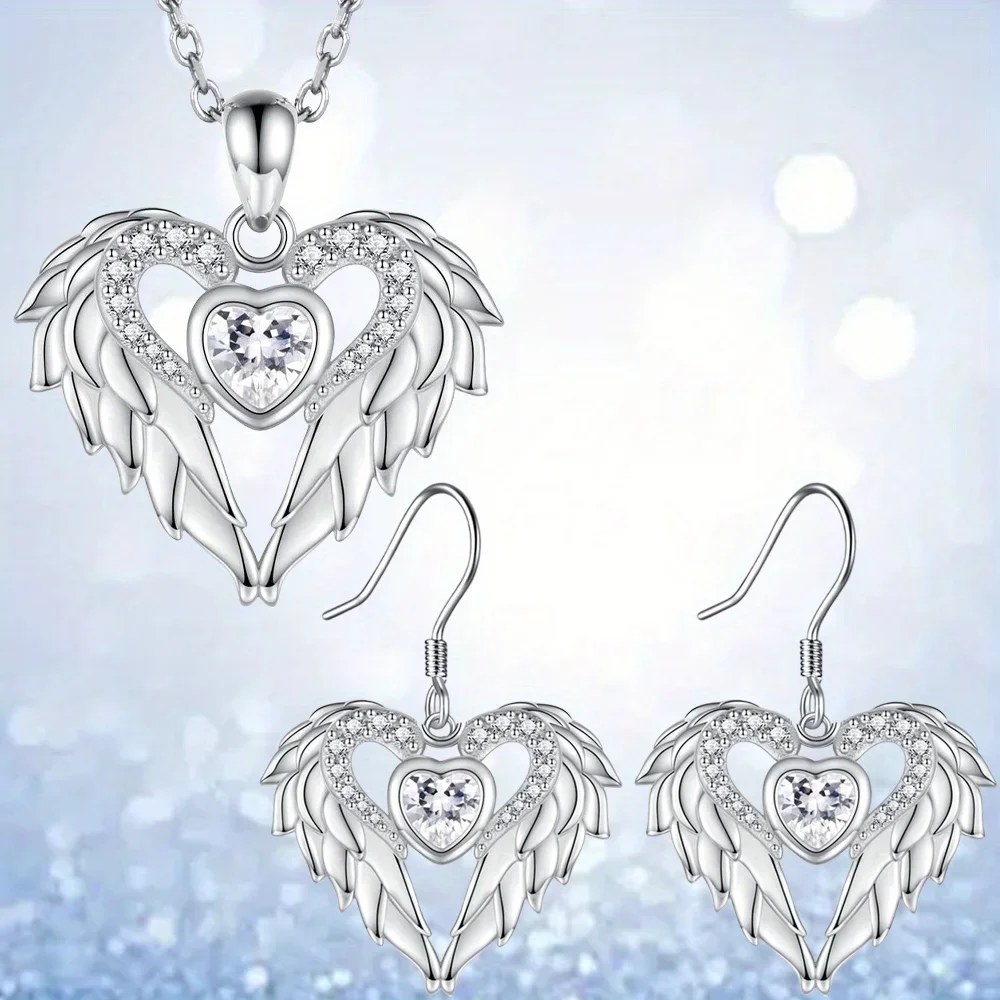 Fashion1set Fashion and Retro Heart Pendant Earrings, Versatile and Easy-to-wear, Combine Well with Any Outfitniche Style, Exqui