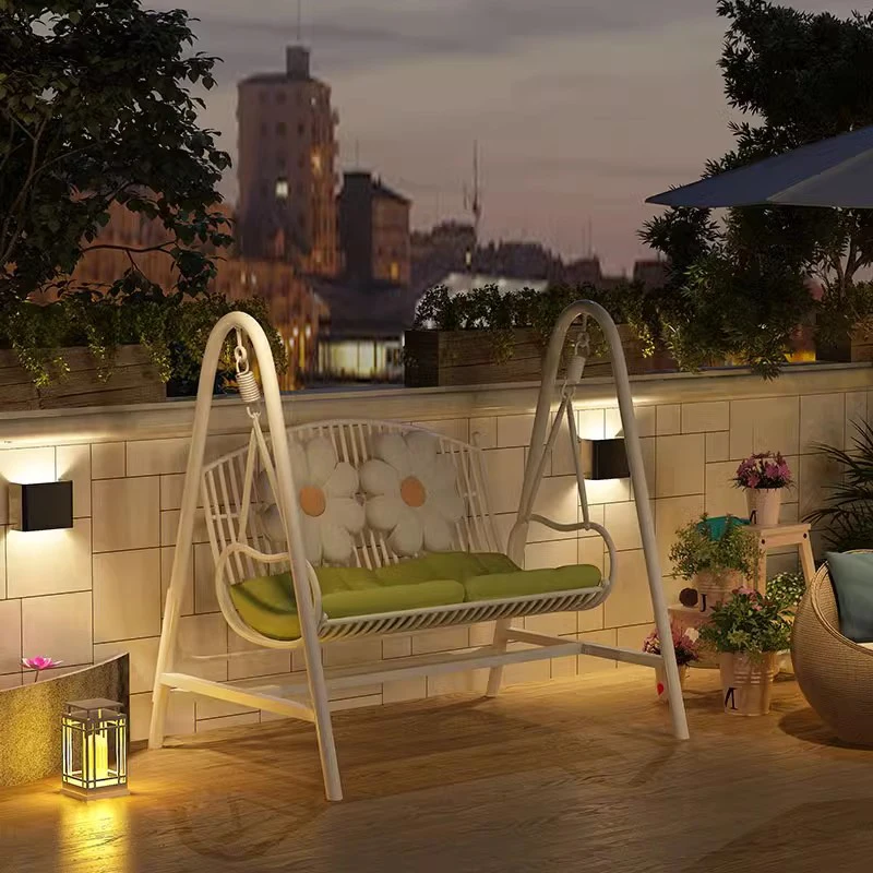 

Проживание в семье, усовершенствованные качели для патио, лужайка для отдыха, удобные качели для виллы, патио, гостиная, расслабляющая уличная мебель Columpiar Lsqq