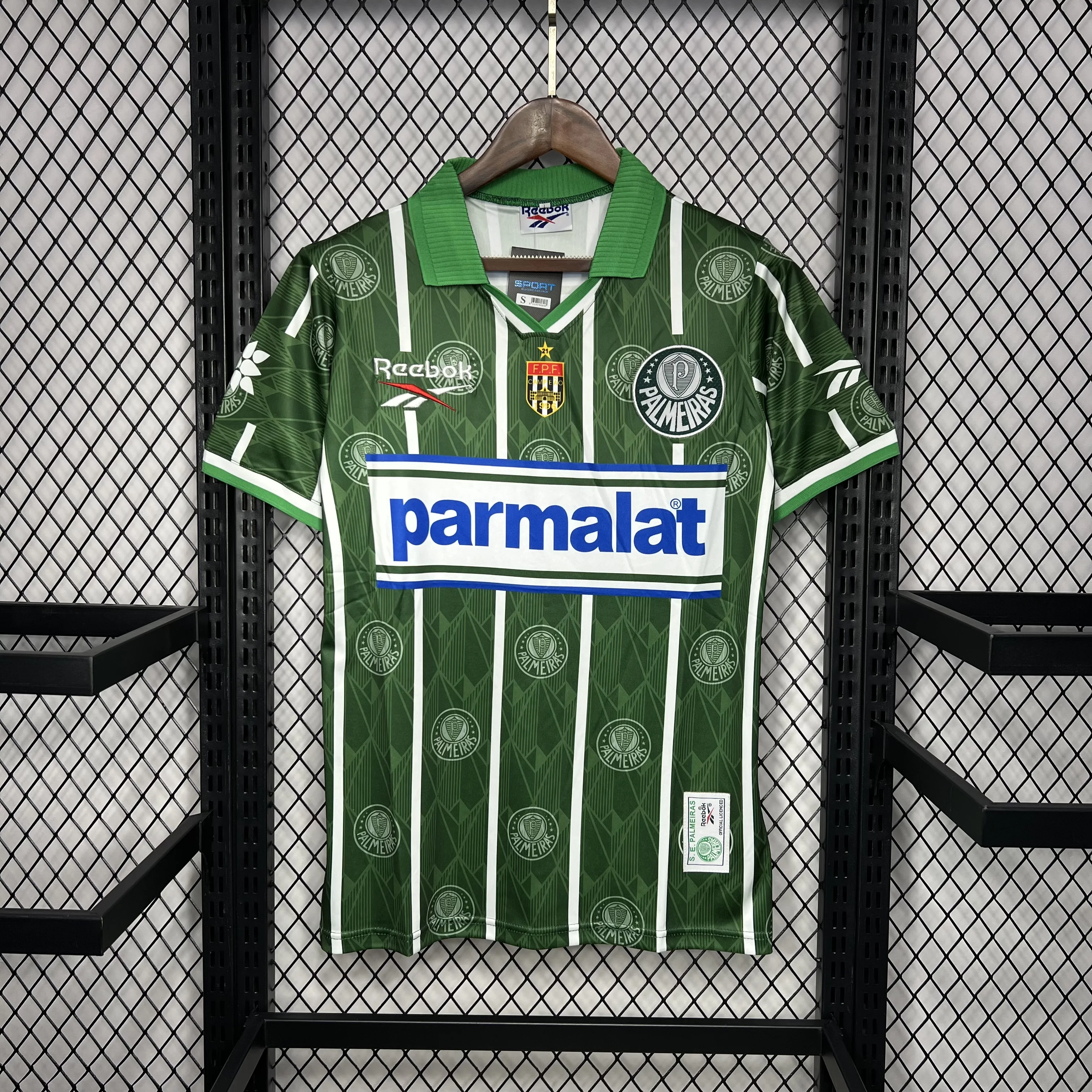 

Мужская быстросохнущая одежда в стиле ретро 1996 года Palmeiras, тренировочная футбольная рубашка