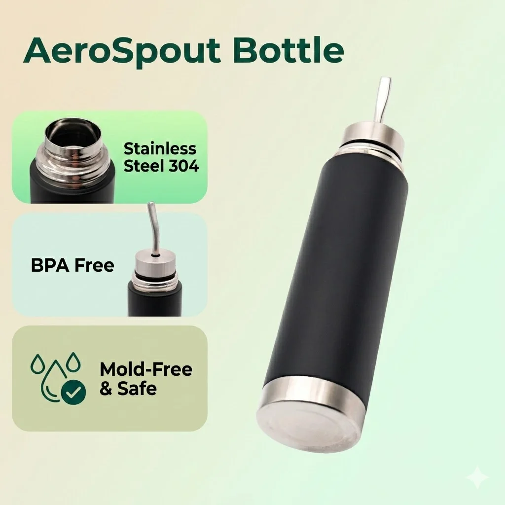 Yerba Mate Thermos All In One Stainless Steel 304 Bottle With Bombilla 2in1 Vacuum Insulated Cup BPA Free Dishwasher Safe Mate