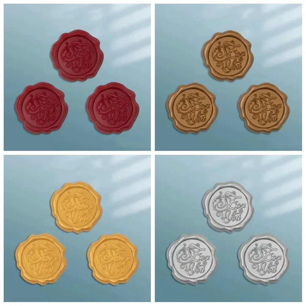 20Pcs Steric Sealing Wax Stickers Jubilant Retro Package Seal Decals Textured Wedding Wrapping Sealing Stickers Gift Packaging