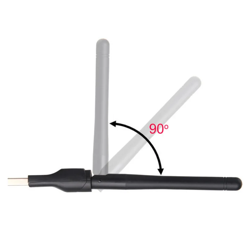 150Mbps MT7601 USB صغير واي فاي محول 2.4 جيجا هرتز بطاقة الشبكة اللاسلكية 802.11 b /g/n استقبال واي فاي LAN دونغل لصندوق فك التشفير RTL8188