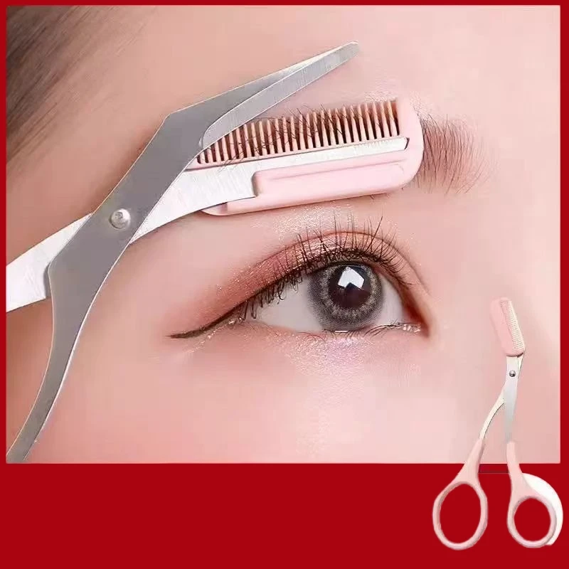 Eye Brow Razor Eye Brow Trimmer Wenkbrauw Clipper Kam 6 stuks Wenkbrauw Ontwerp Sjabloon Herbruikbare Wenkbrauwen Sjablonen Make-up Sjablonen