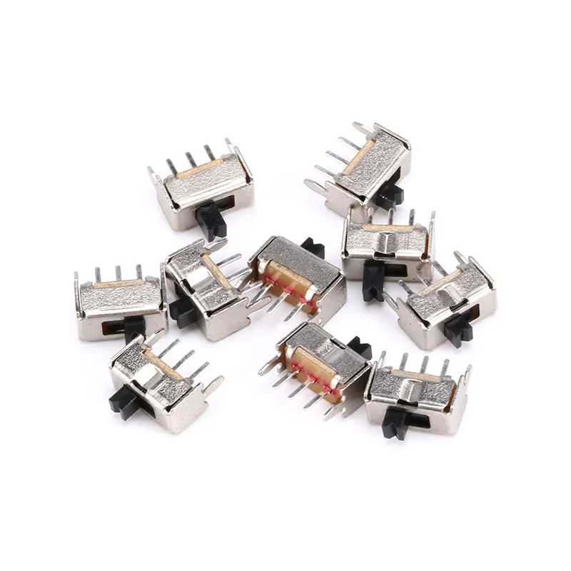 20PCS SS12D07 Mini 1P2T 3 Pin 2 Position 1P2T High quality Toggle Switch Handle Length 3mm Slide Switches