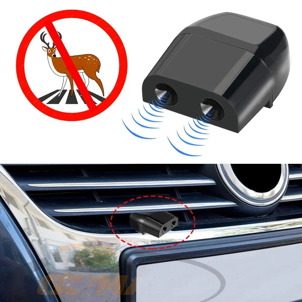 2X Car Deer Whistles Animal Alert Warning Whistles System Safety Sound Alarm Ultrasonic Warn Repeller for Auto Truck Motorcycle