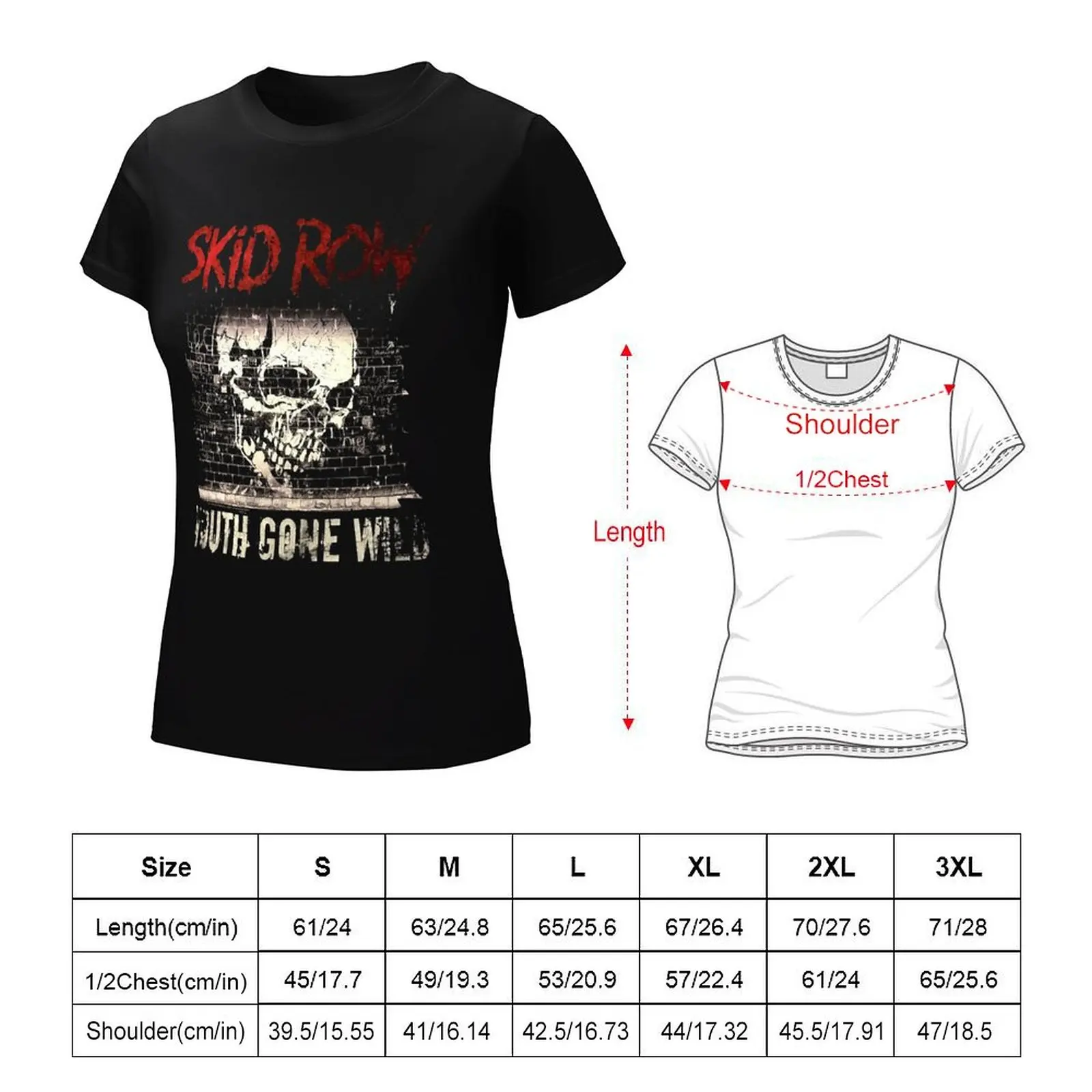 Best Seller Skid Row Legend Band Rock Punk Sleaze Heavy Meta t-shirt plain tees summer top t-shirt per donna pack