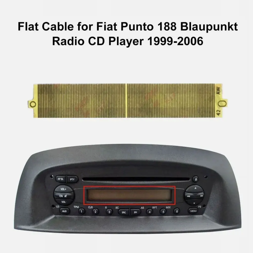 Dashboard Flat Cable for Alfa Romeo 156 (932) Fiat Punto 188 Blaupunkt Radio CD Player