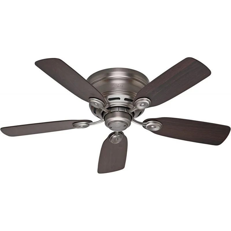 

Company 51060 Hunter Indoor Low Profile IV Ceiling Fan With Pull Chain Control, 42", Antique Pewter Finish