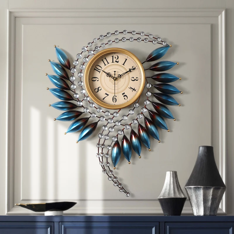 Large Art Mural Wall Clocks Luxury Restaurant Nordic Minimalist Wall Watch Design Silent Relogio De Parede Room Decorations