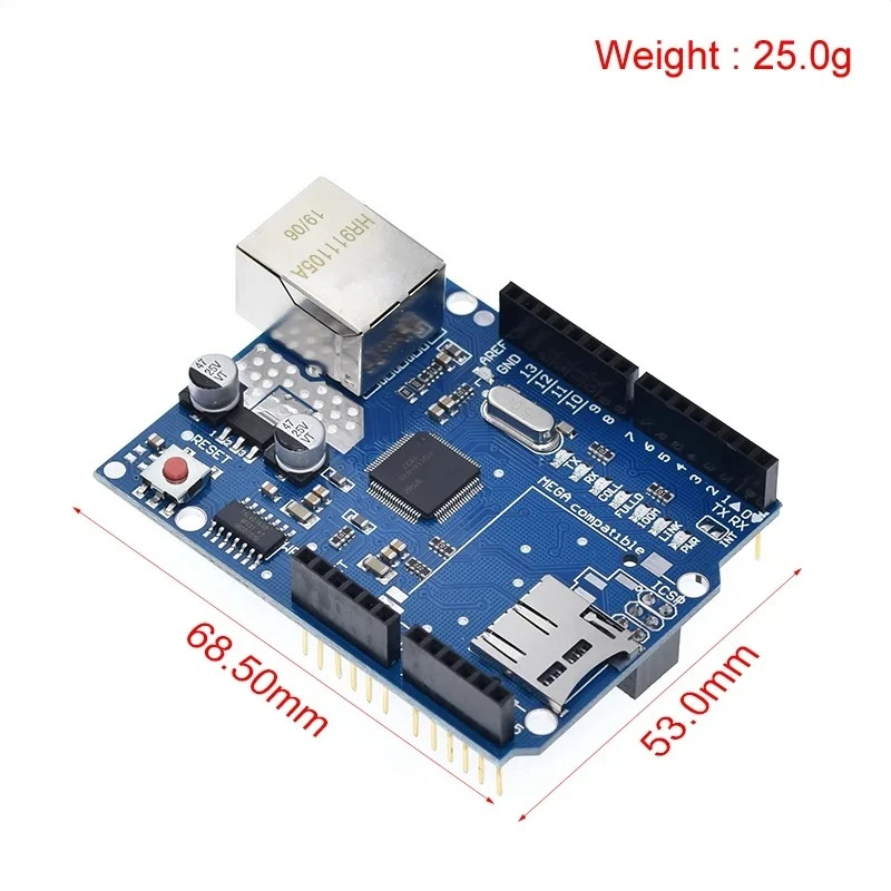 Papan Pengembangan UNO Shield Ethernet Shielding W5100 R3