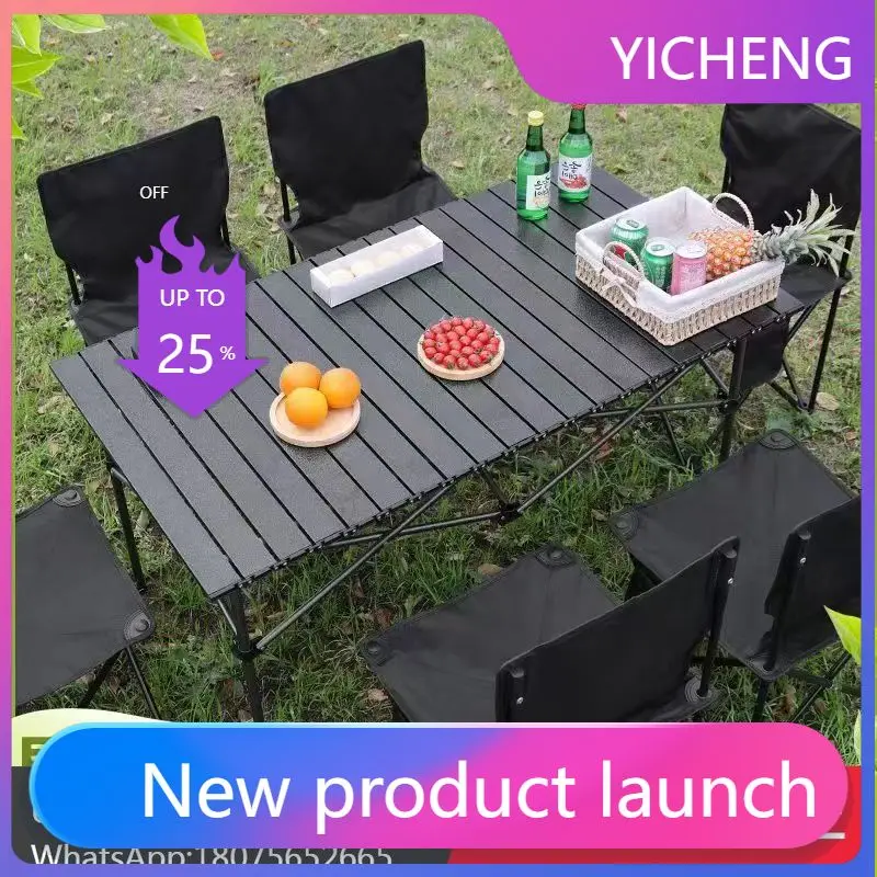 

LYY outdoor folding table camping picnic car storage portable