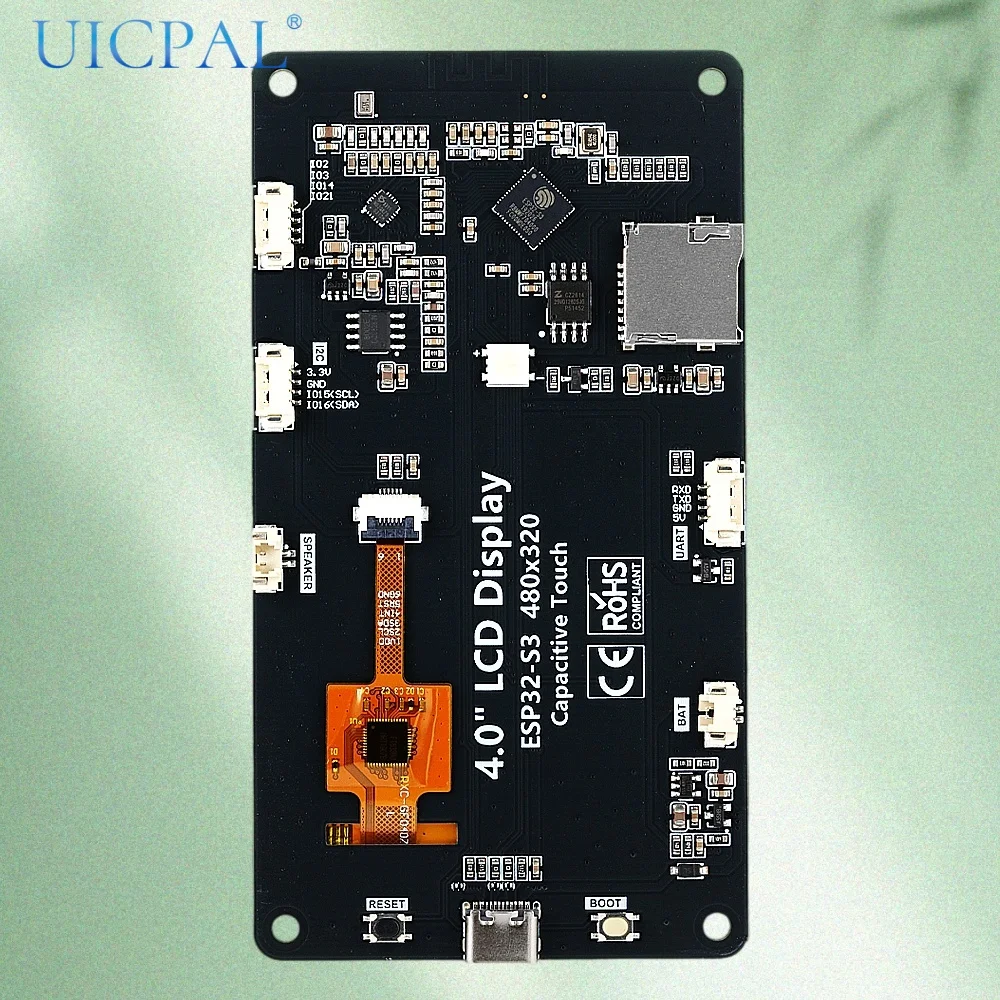 ESP32-S3 4.0 Inch IPS TFT Capacitive Touch Screen Development Board 320*480 WiFi BLE LVGL HMI GUI Type-C With Speaker Microphone