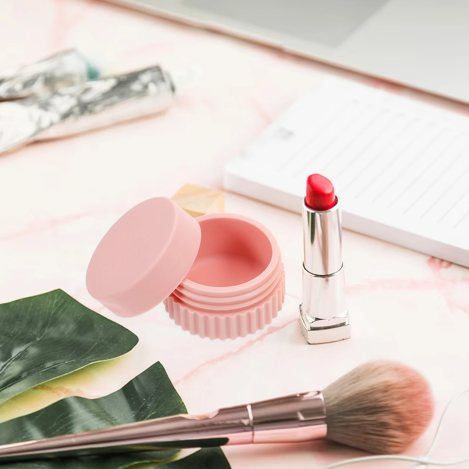 Contenedores pequeños de viaje, tarros de almacenamiento de silicona, organizador de loción a prueba de fugas, botellas de viaje para joyería, artículos de tocador, 4 Uds.