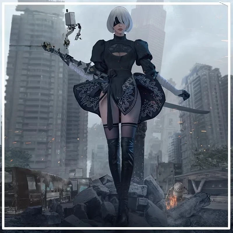 

Игра NieR:Automata YoRHa No. 2 сексуальных костюма для косплея типа B, полный комплект для Хэллоуина и карнавальных вечеринок HCos