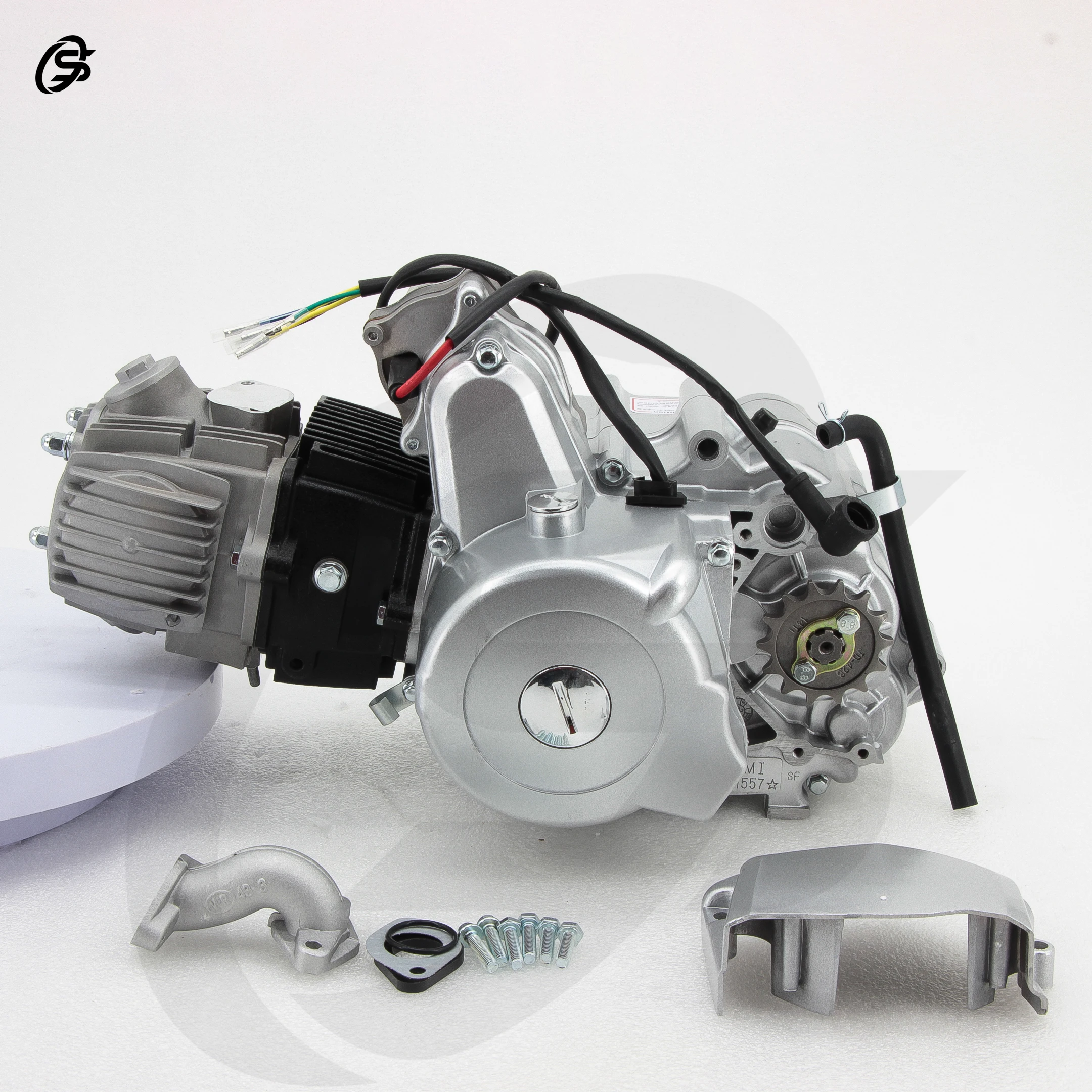 Four Quad ATV Engine 110CC Engine Automatic Clutch Engine Silver Horizontal Engine