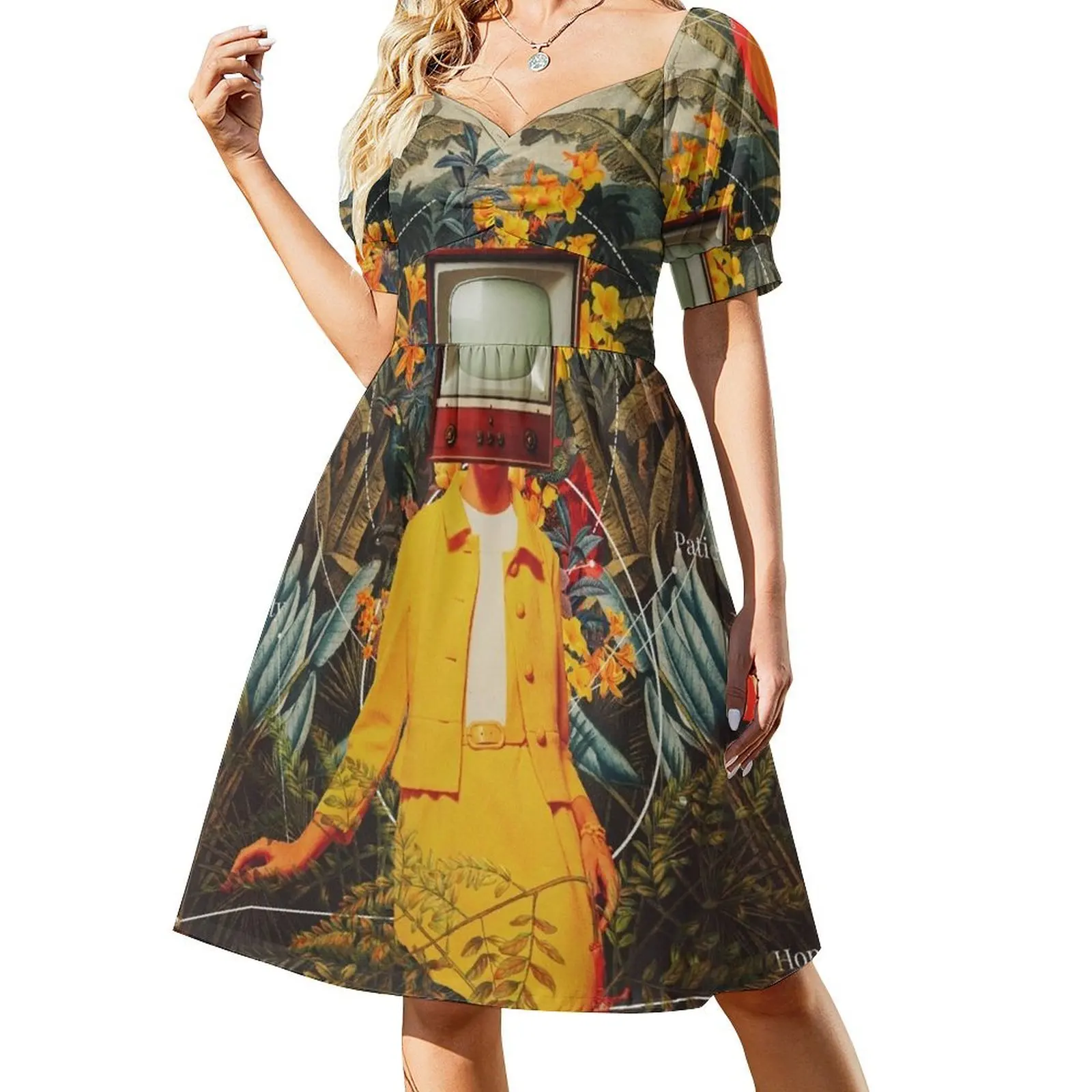 

She Came from the Wilderness Short-Sleeved Dress womens dress women dresses