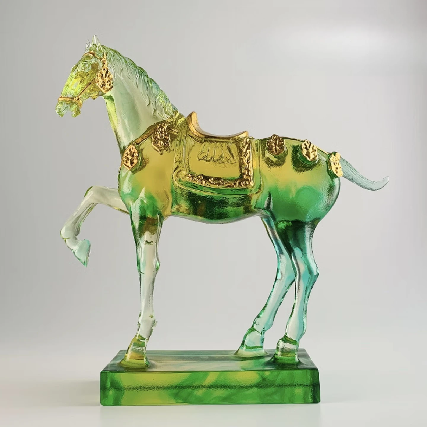 Glazed Tang three-colored horse ornament is a success, New Year's Day gift