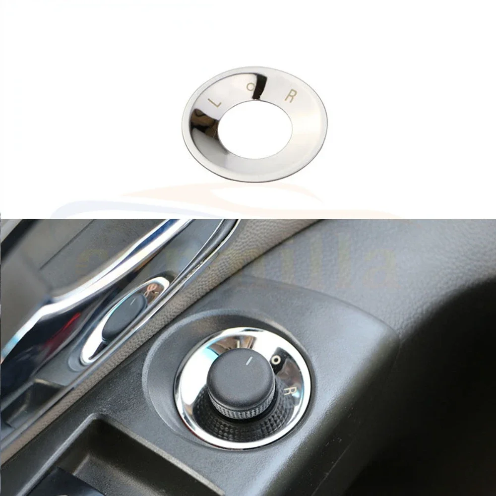 Stainless Steel Rearview Knob Decorative Circle Trim Sticker for Chevrolet Cruze Malibu AVEO for Opel Mokka ASTRA J Insignia