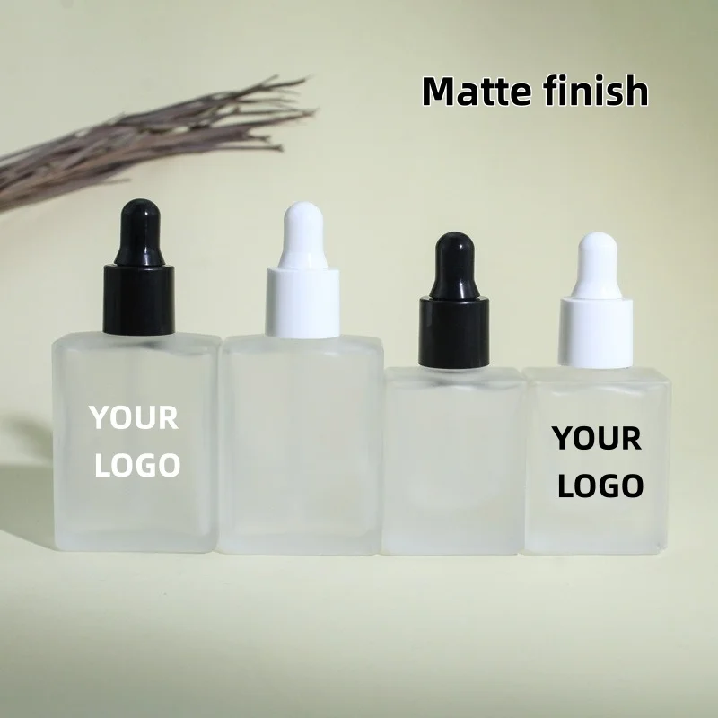 【شعار مخصص】 100 قطعة مصنع تخصيص دفعة صغيرة مخصصة للزجاجات الشفافة/المتجمدة مع ثلاثة مواصفات