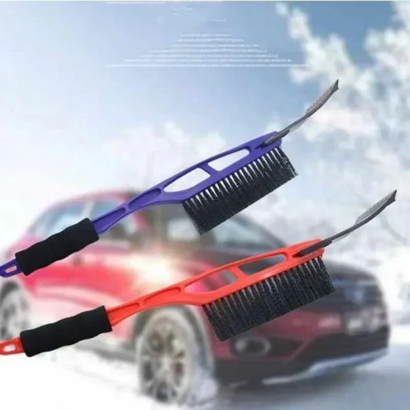 Car Snow Removal Shovel Multi-functional Two-in-one Deicing Shovel Scraping Snow Snow Brush Defrost Deicing Shovel Winter Tools