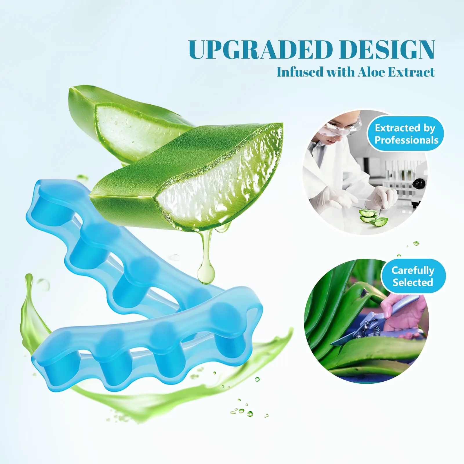 Silicone Toe Separator,Bunion Corrector Toe Spacers to Correct Bunions Toe Straightener Toe Stretcher Gel Toe Separators