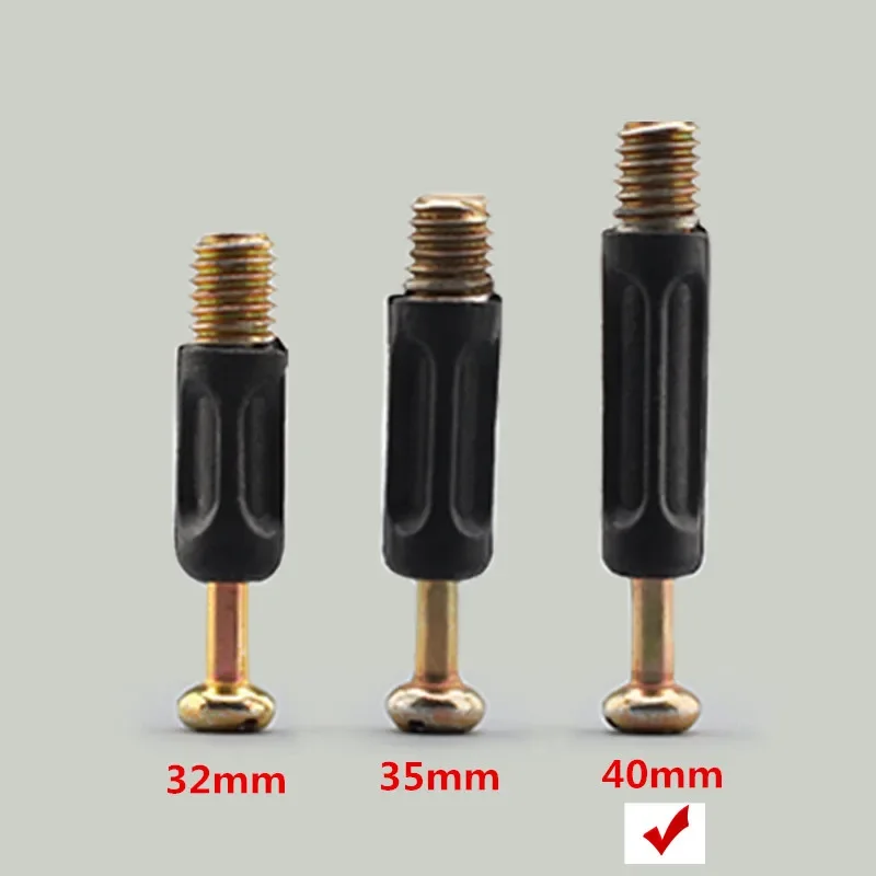 10Sets Furniture Screw Three-In-One ConnectorBolt Side Connecting 15x12mm Cam Fitting Dowel Pre-inserted Nut