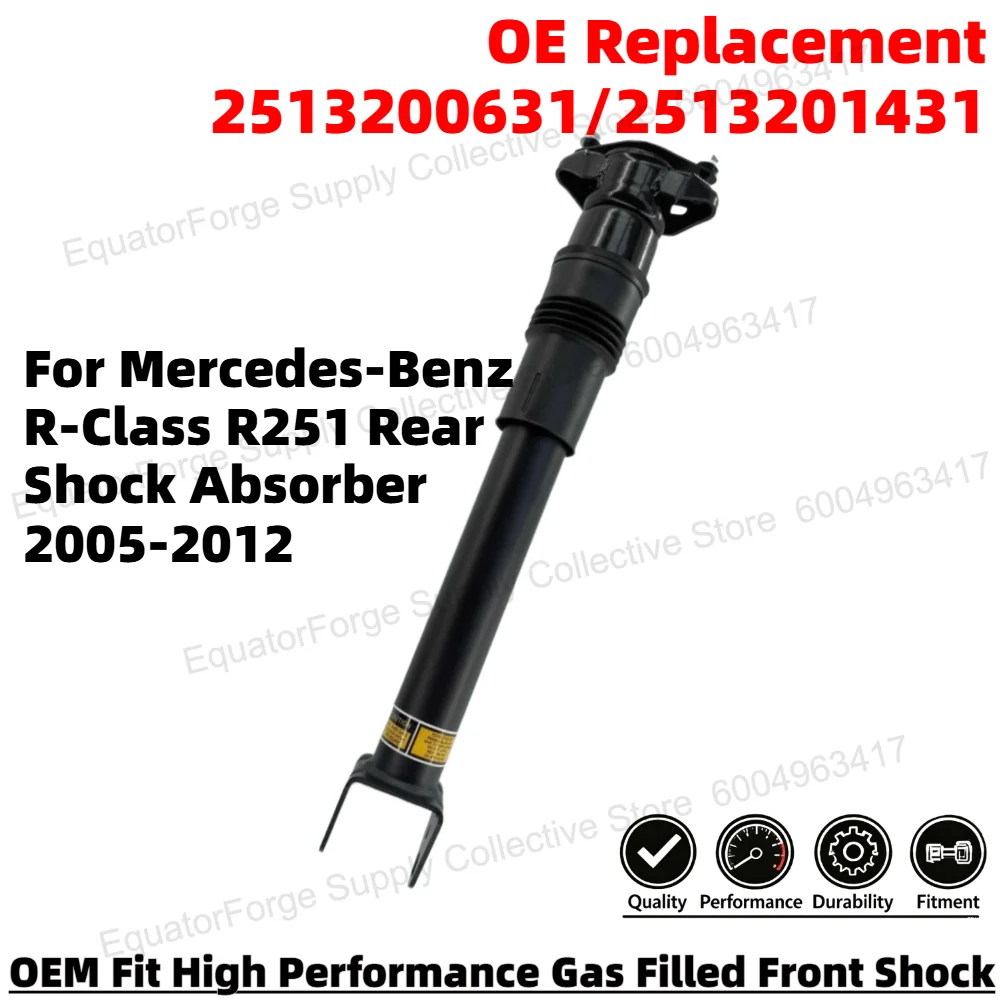 

Direct Fit High Stability Premium Durable Rear Shock Absorber for Mercedes-Benz R-Class R251 OE Number 2513200631/2513201431